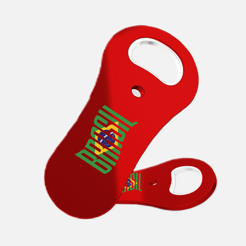 Abridor de Garrafas com Ímã Vermelho Copa