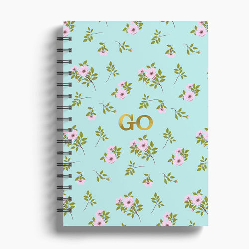 Agenda Premium Diária Celeste Floral