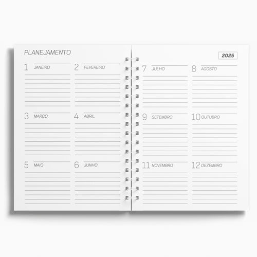Agenda Premium Semanal Linho Marrom