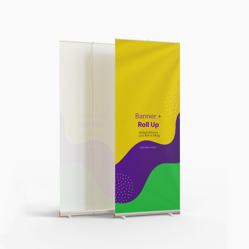 Banner com Roll Up Auto Retrátil