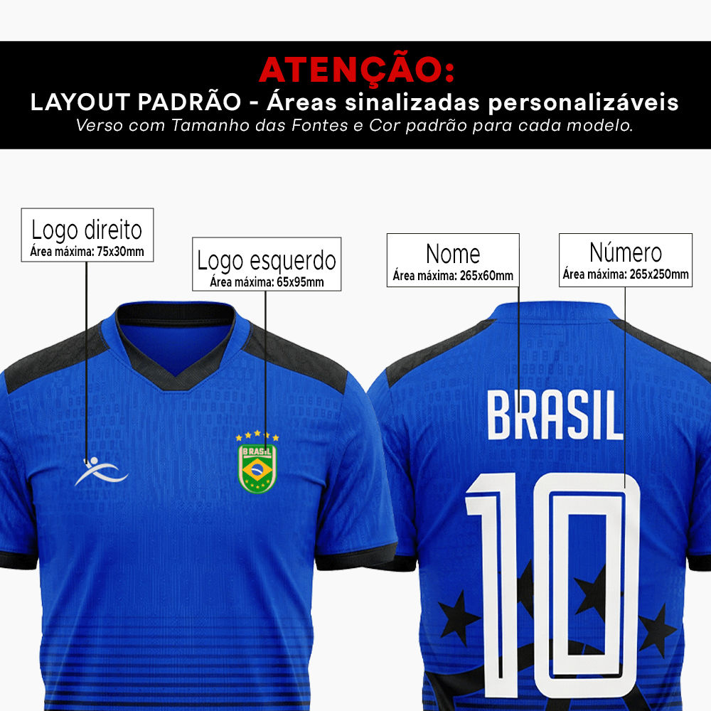 Camisa Brasil Personalizada