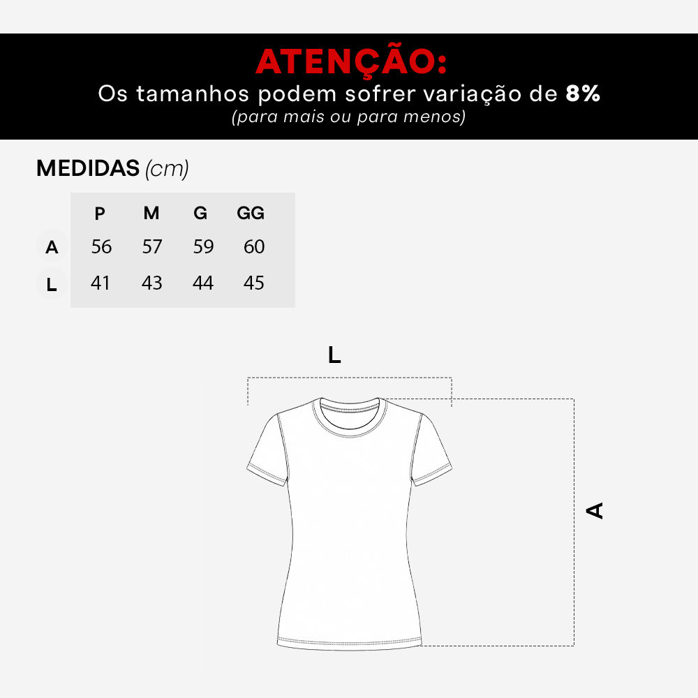 Camiseta Básica Baby Look