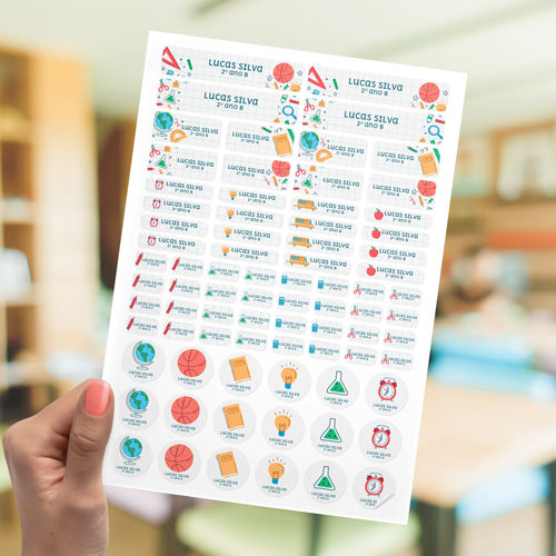 Kit de Etiquetas para Material Escolar