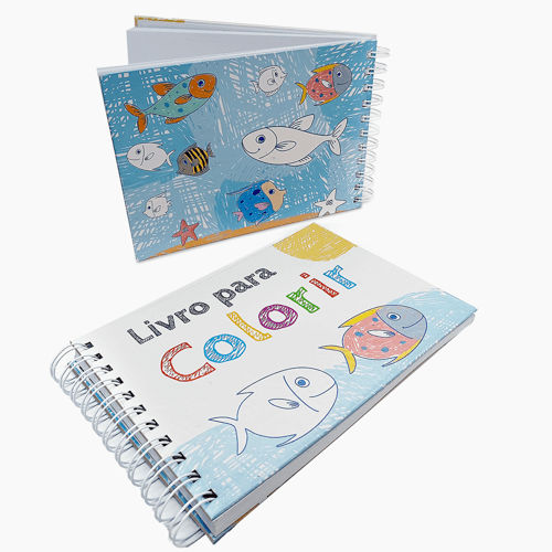 Livro de Colorir A5 - Caderno de Desenho Pintura