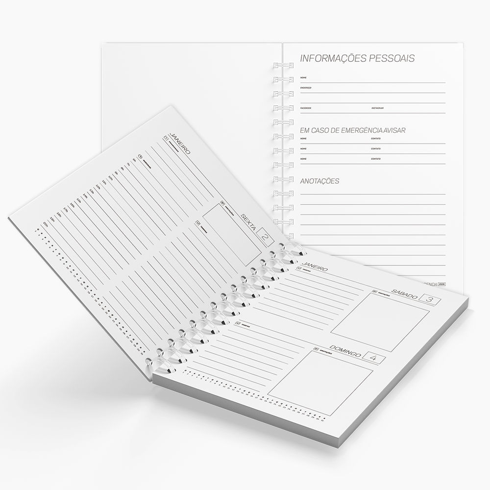 Miolo de Agenda Diária 