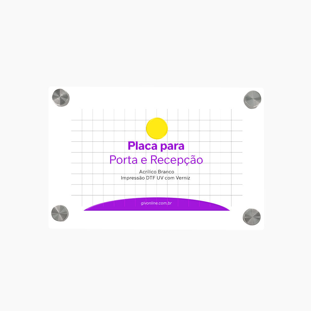 Placa Para Porta e Recepção
