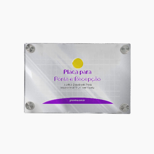 Placa Para Porta e Recepção