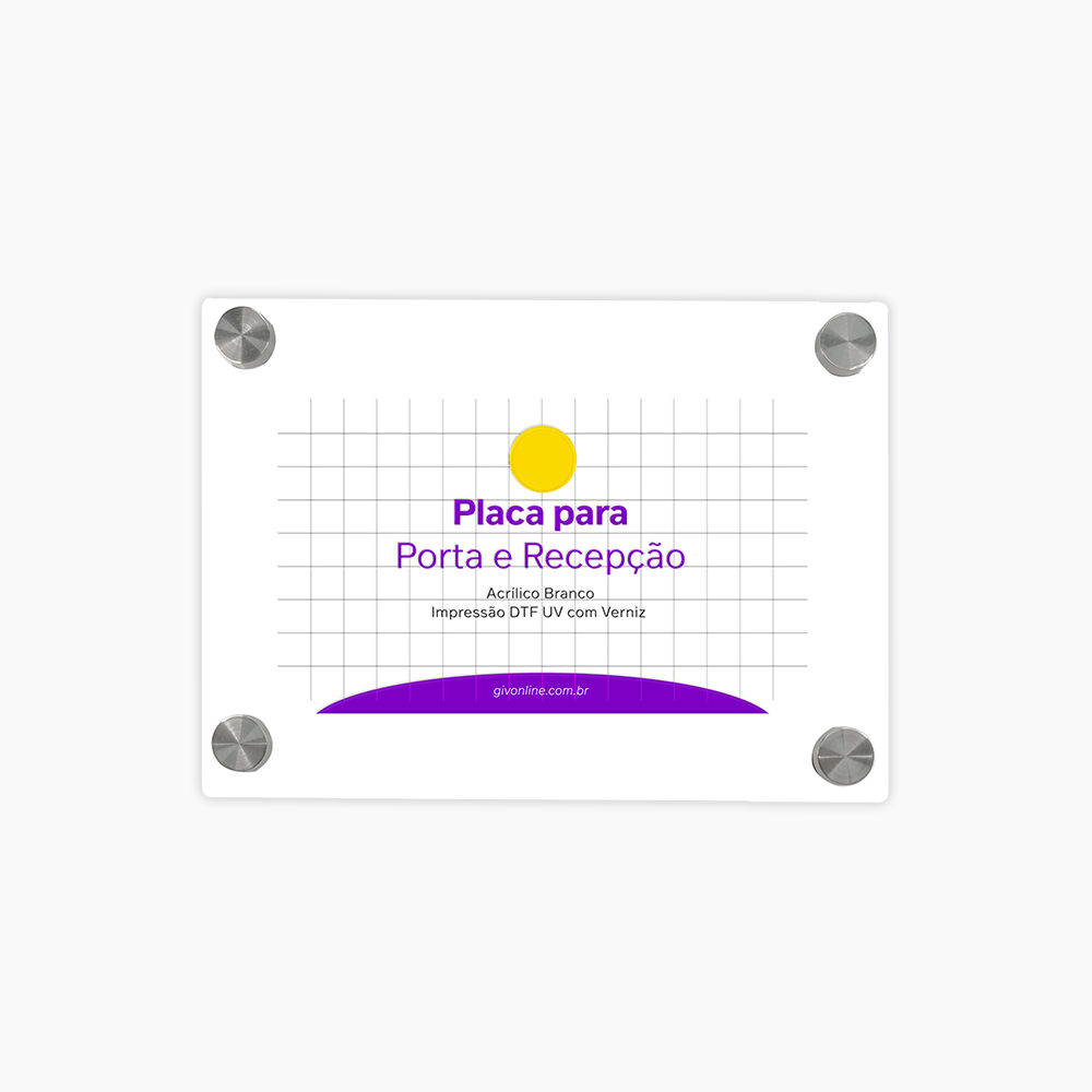 Placa Para Porta e Recepção