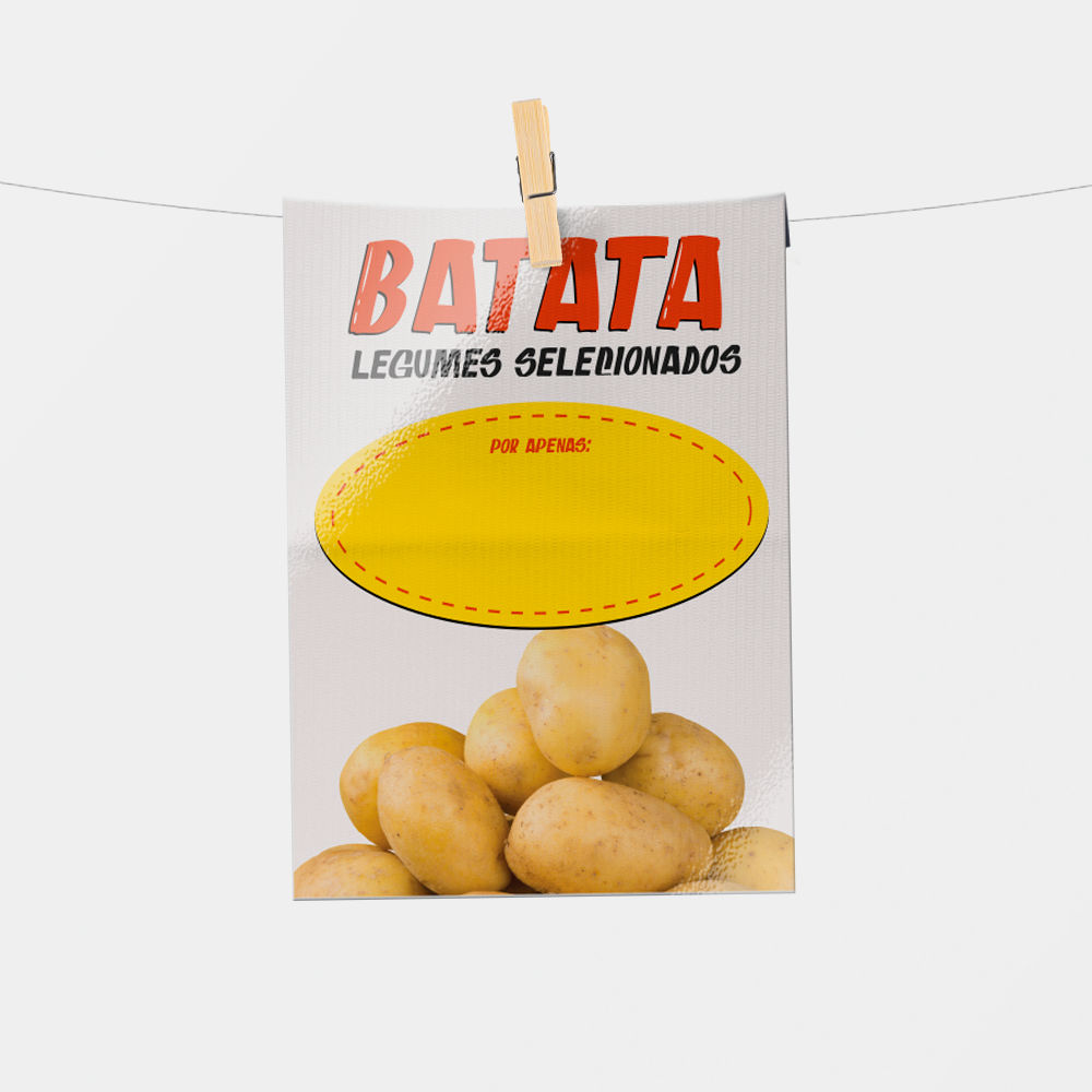 Plaquinha de Preço hortifrúti 