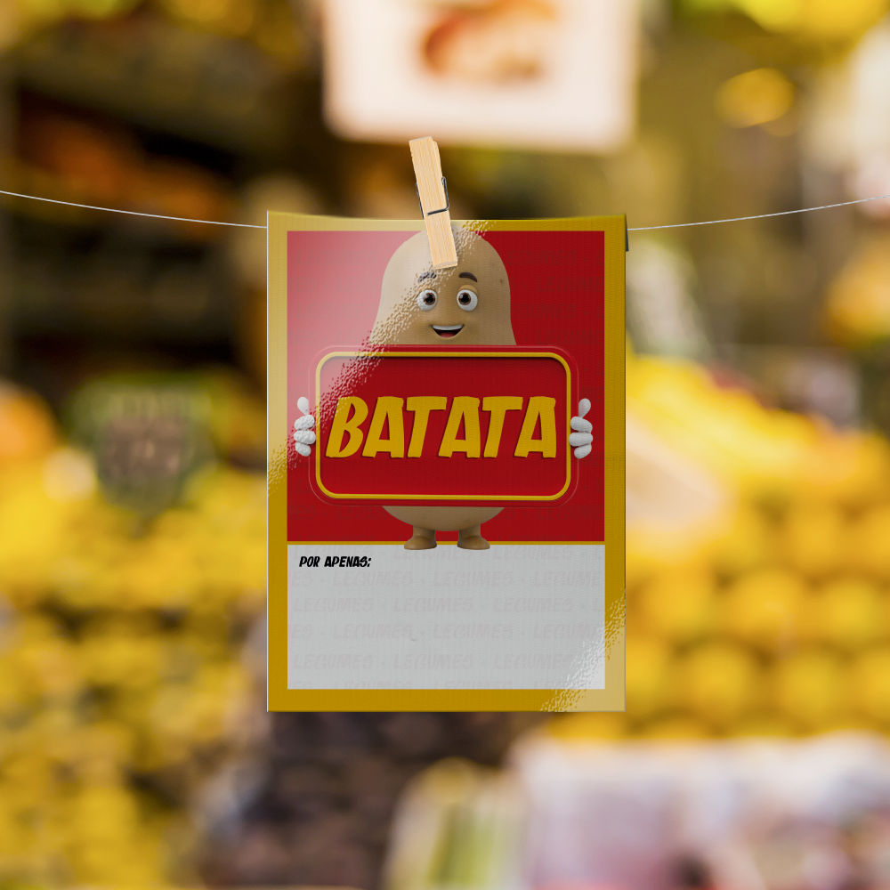 Plaquinha de Preço hortifrúti 