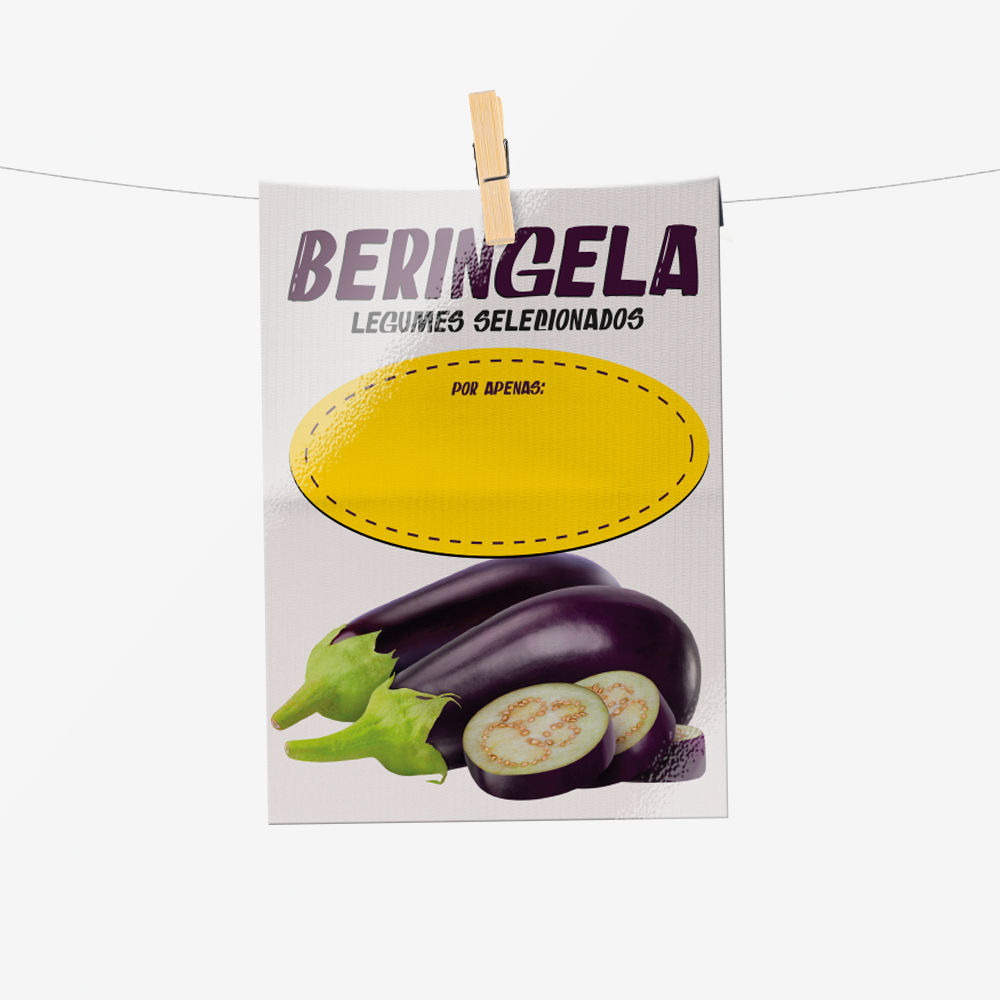 Plaquinha de Preço hortifrúti 