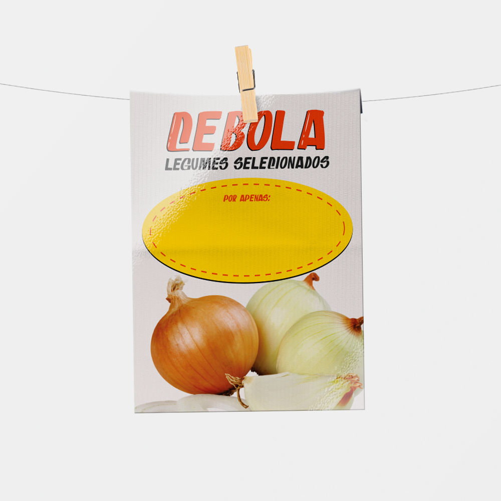 Plaquinha de Preço hortifrúti 