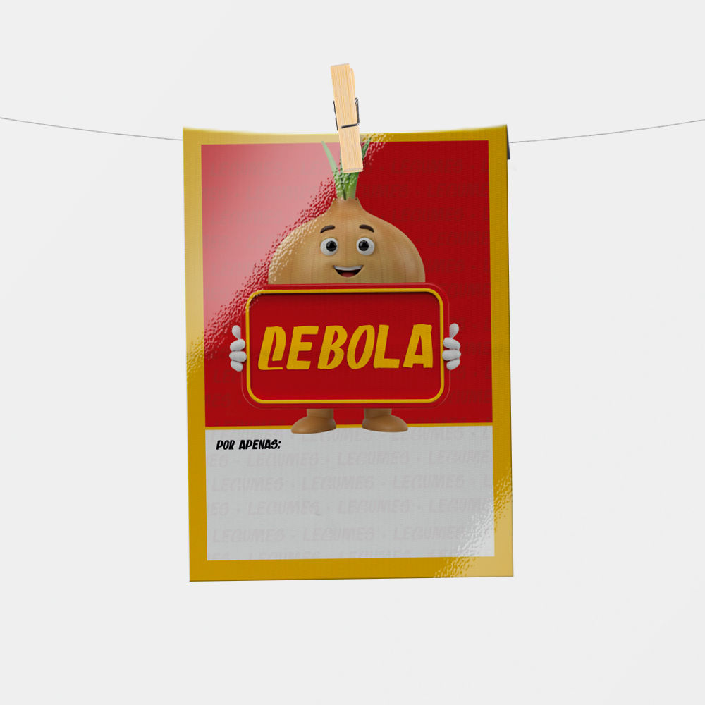 Plaquinha de Preço hortifrúti 