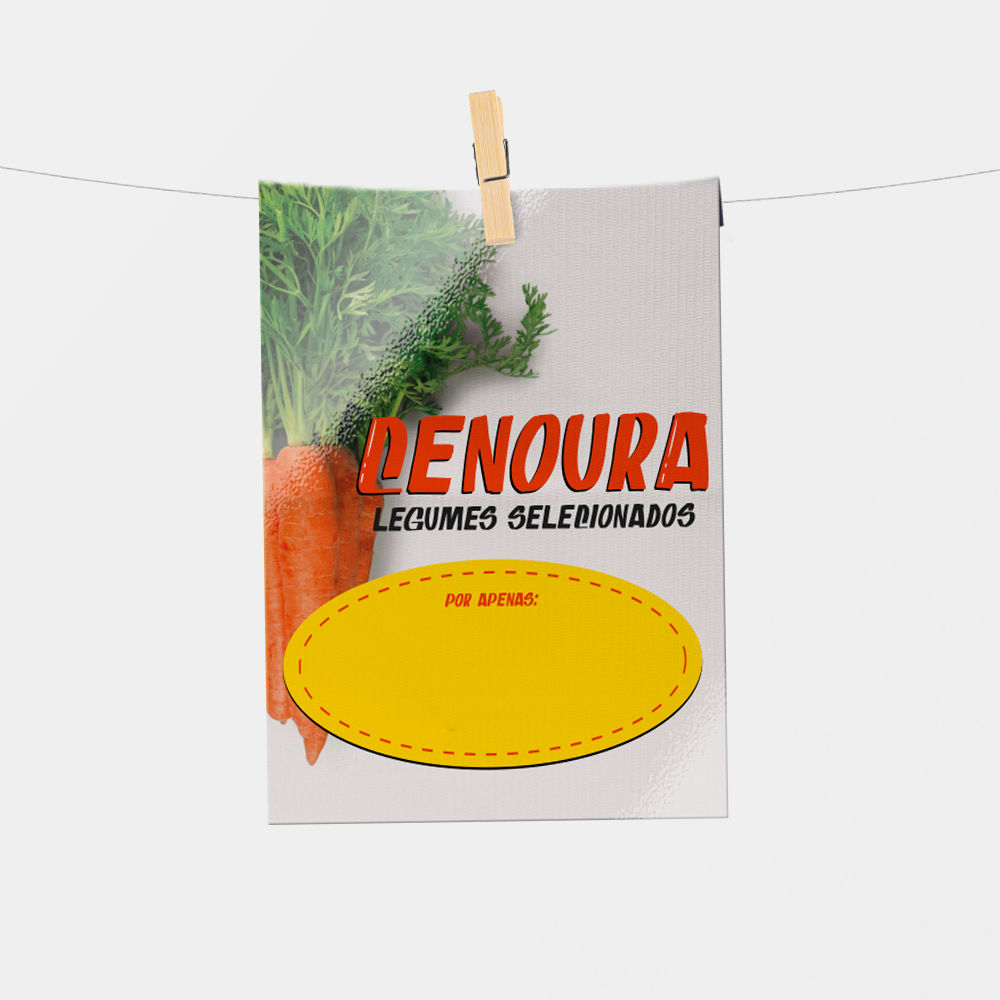Plaquinha de Preço hortifrúti 