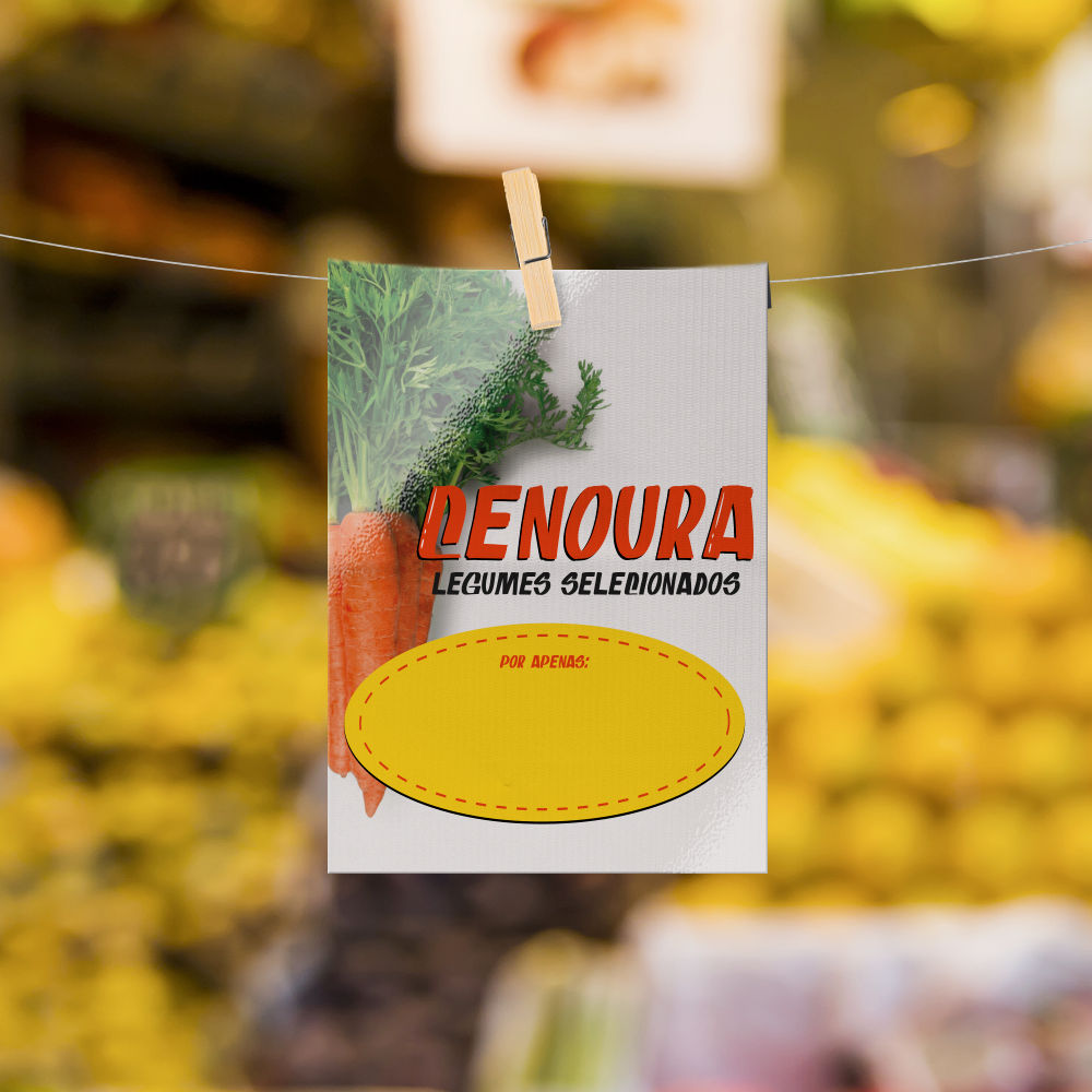 Plaquinha de Preço hortifrúti 