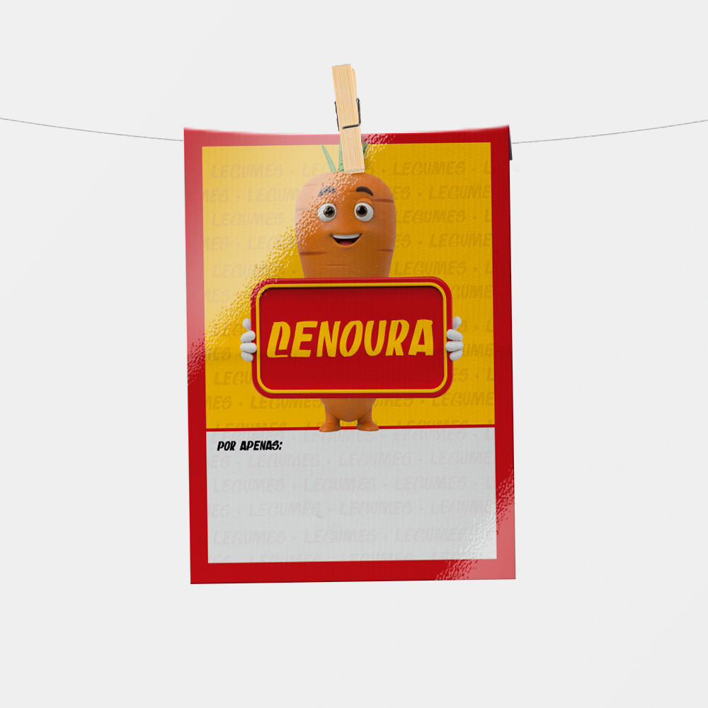 Plaquinha de Preço hortifrúti 