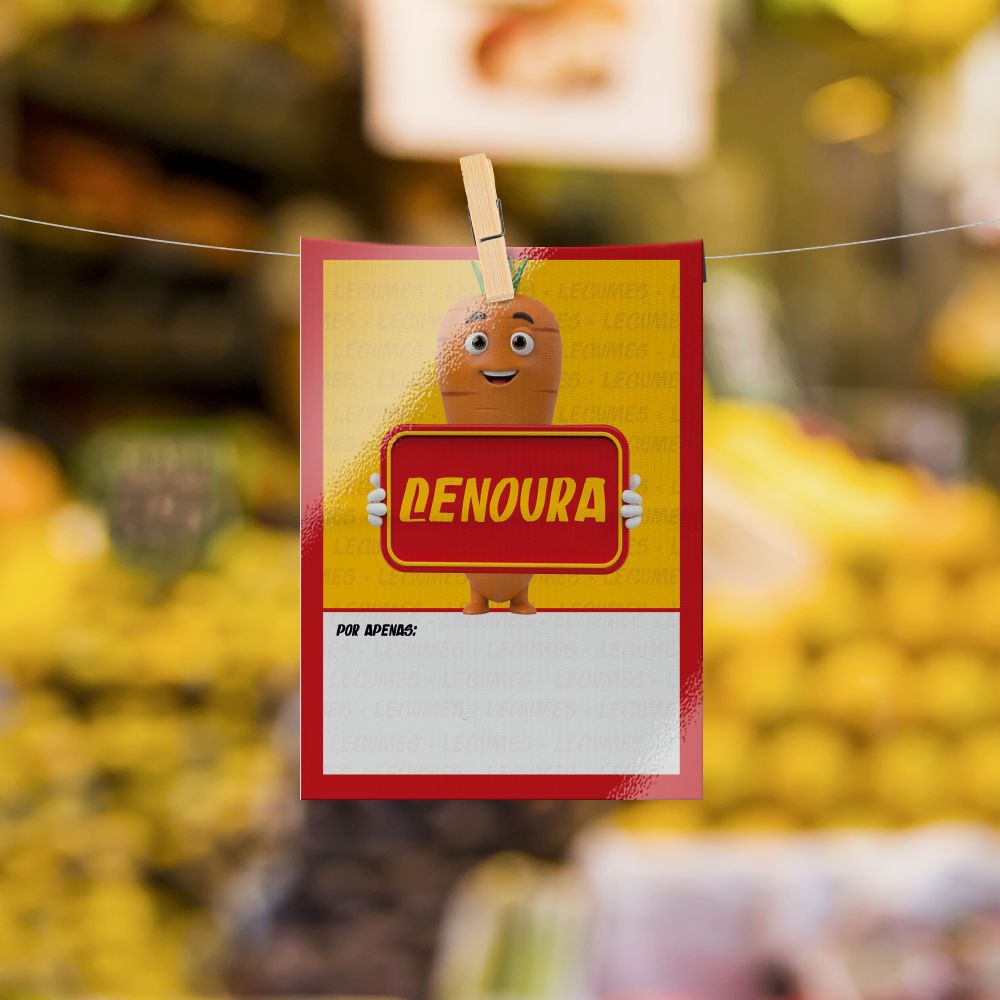 Plaquinha de Preço hortifrúti 