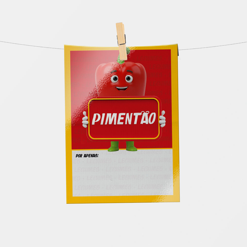 Plaquinha de Preço hortifrúti 