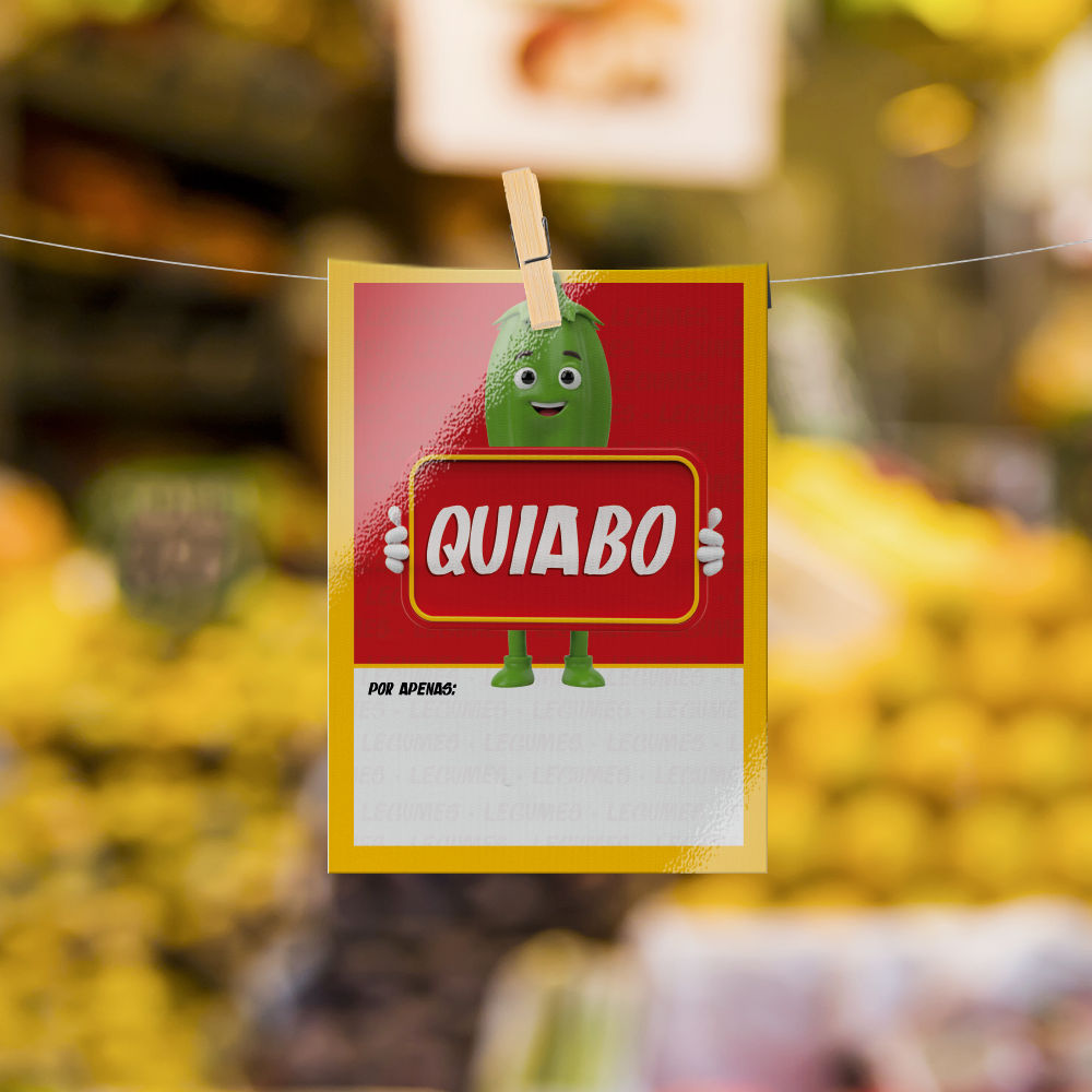 Plaquinha de Preço hortifrúti 