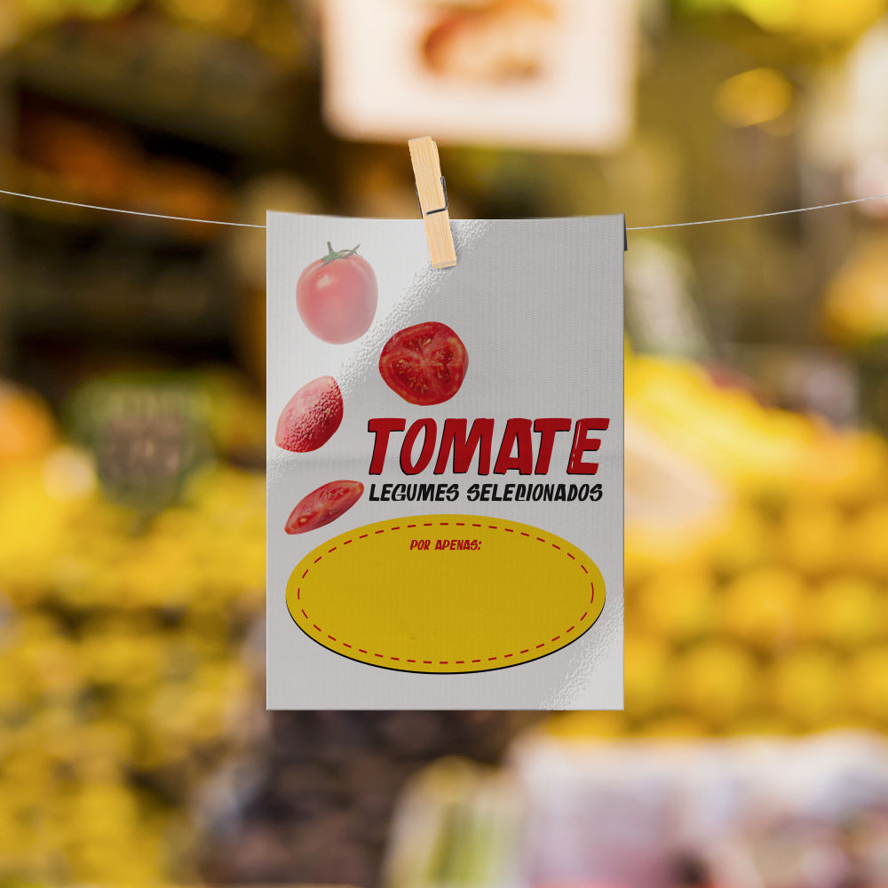 Plaquinha de Preço hortifrúti 