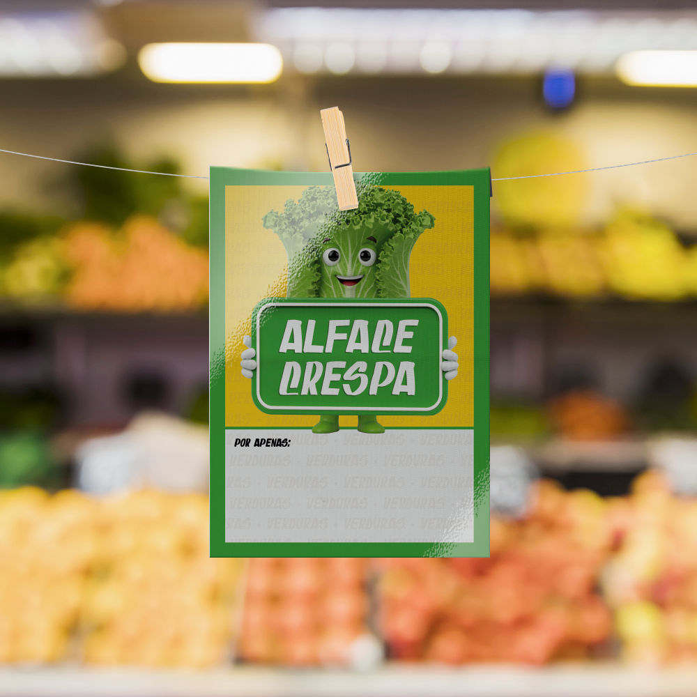 Plaquinha de Preço hortifrúti 