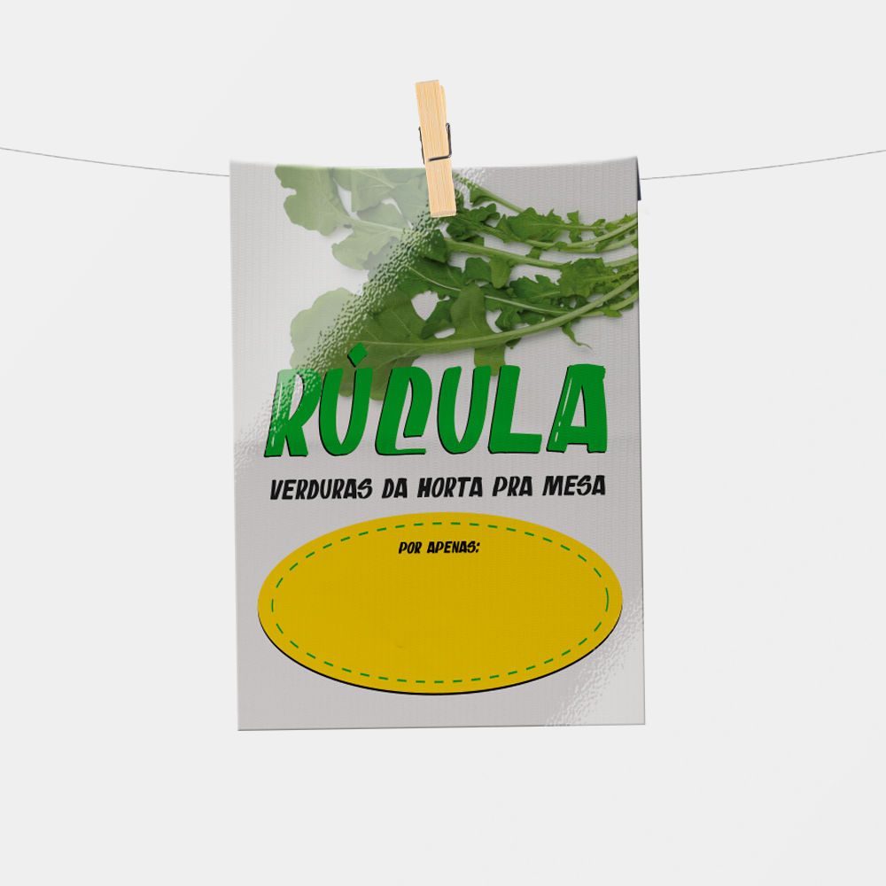 Plaquinha de Preço hortifrúti 