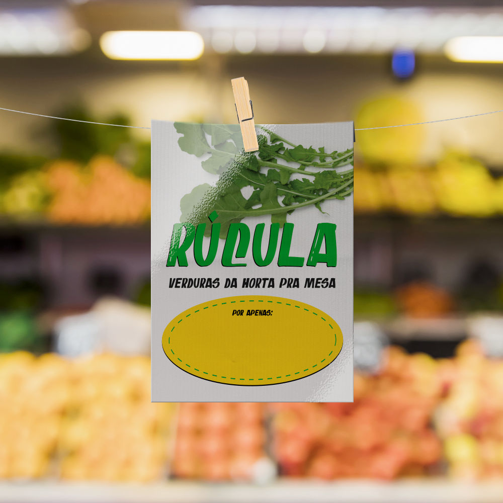 Plaquinha de Preço hortifrúti 