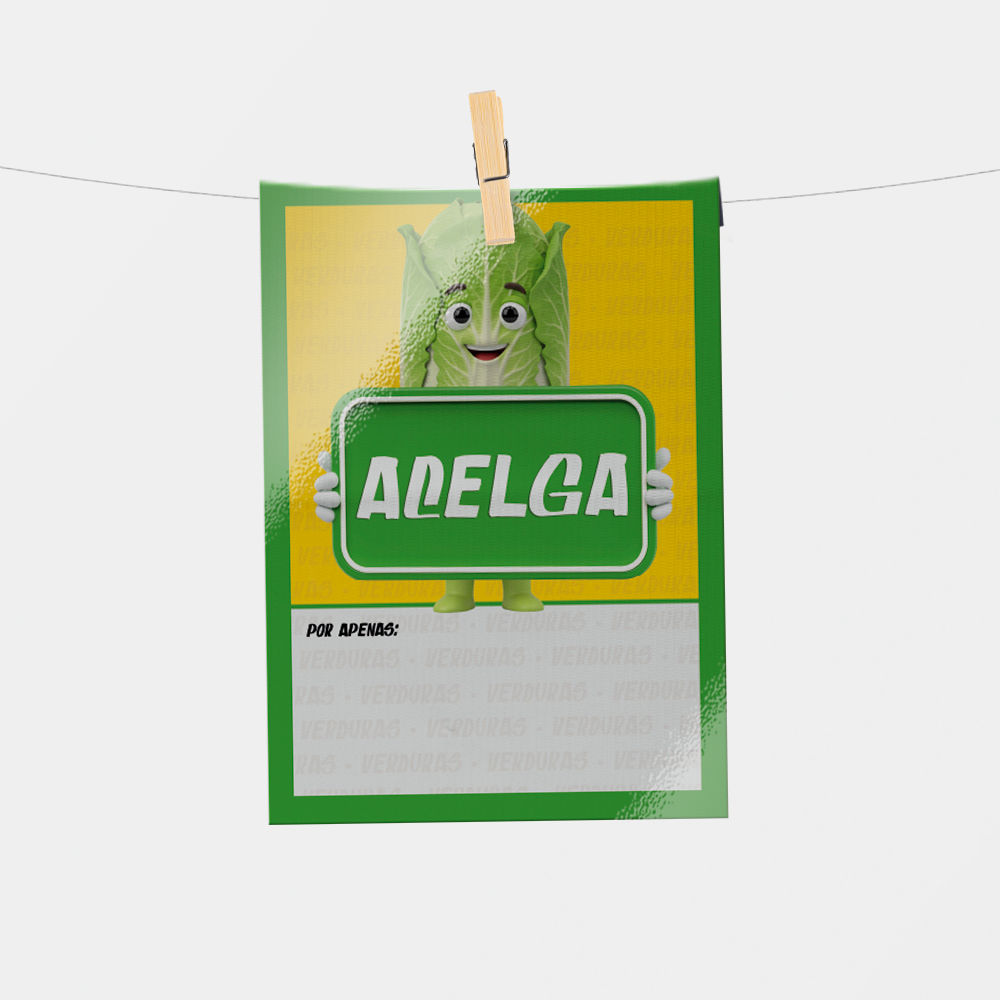 Plaquinha de Preço hortifrúti 