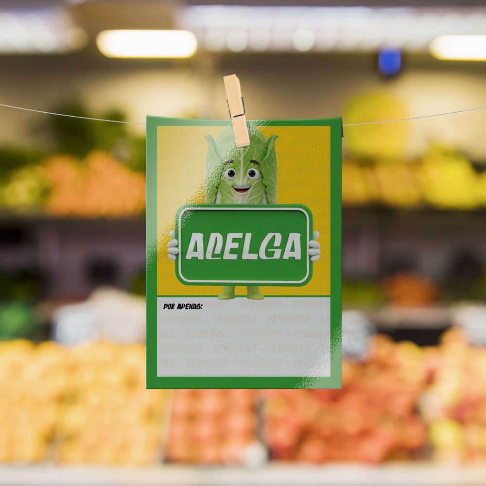 Plaquinha de Preço hortifrúti 