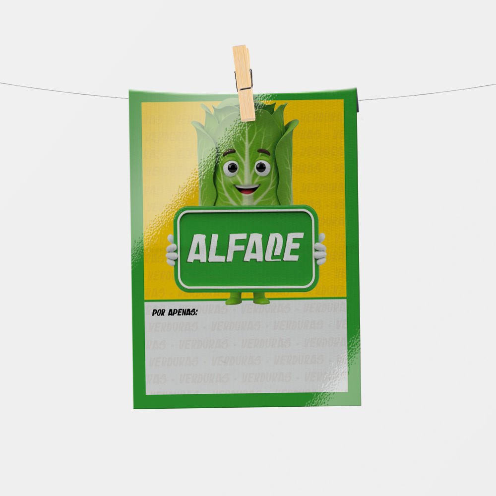 Plaquinha de Preço hortifrúti 