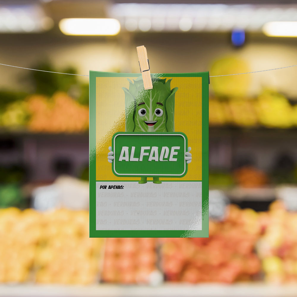 Plaquinha de Preço hortifrúti 