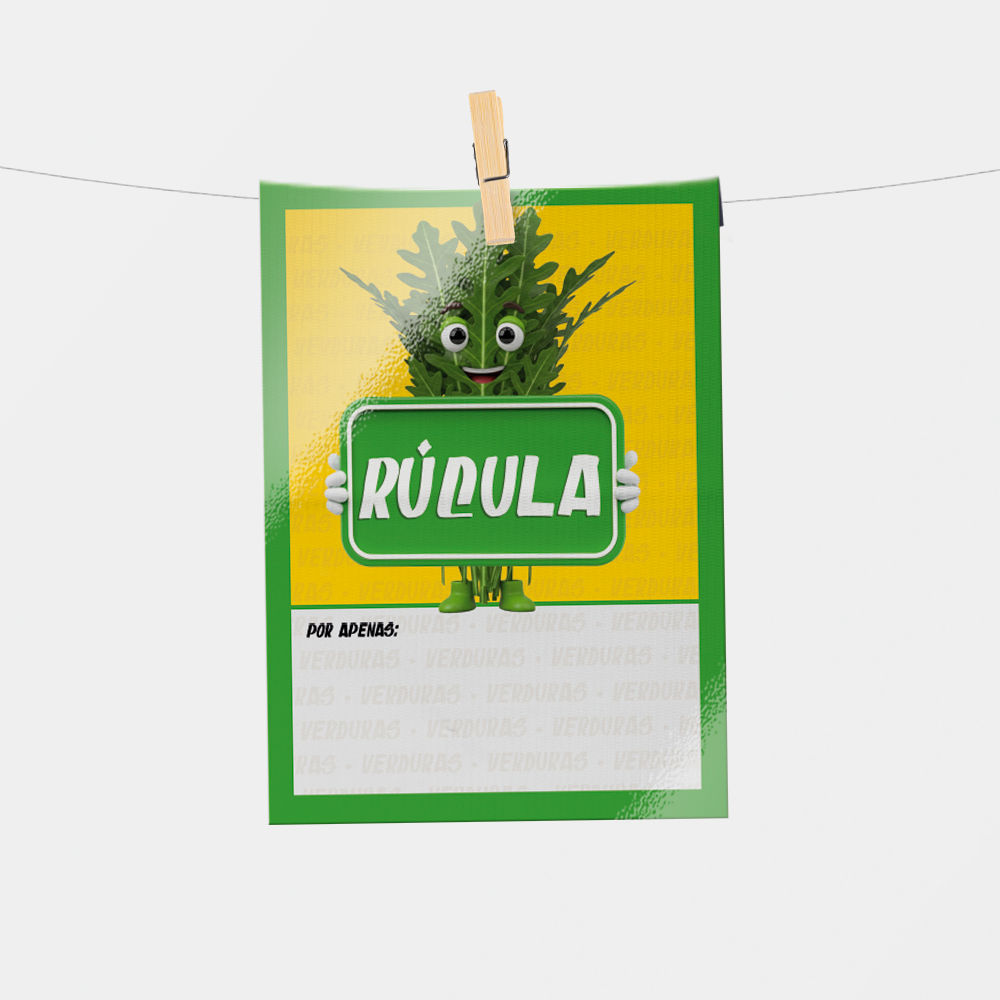 Plaquinha de Preço hortifrúti 