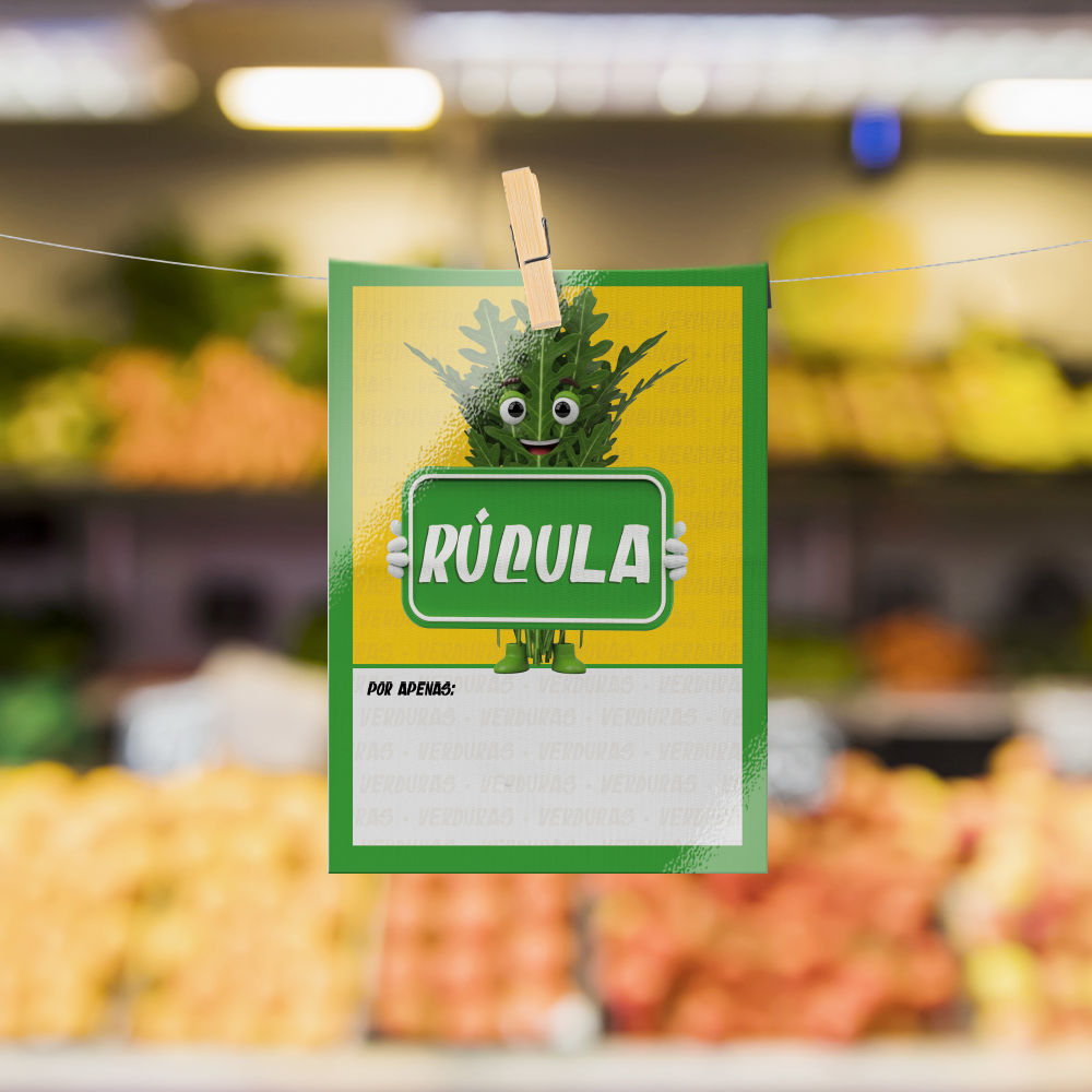 Plaquinha de Preço hortifrúti 