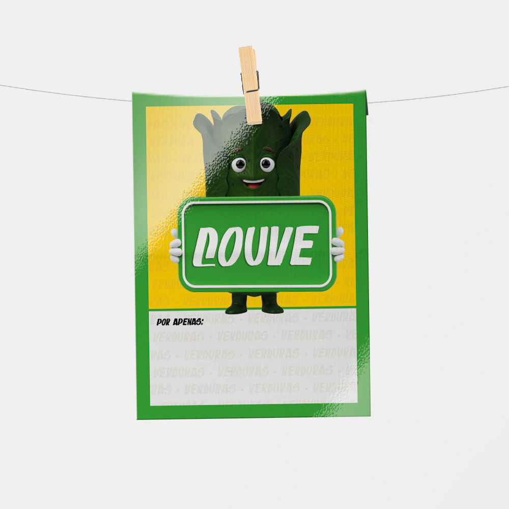 Plaquinha de Preço hortifrúti 