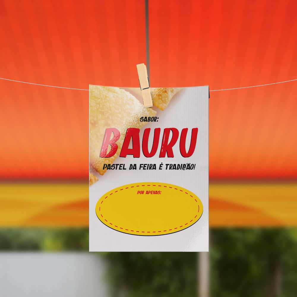 Plaquinha de Preço Pastel