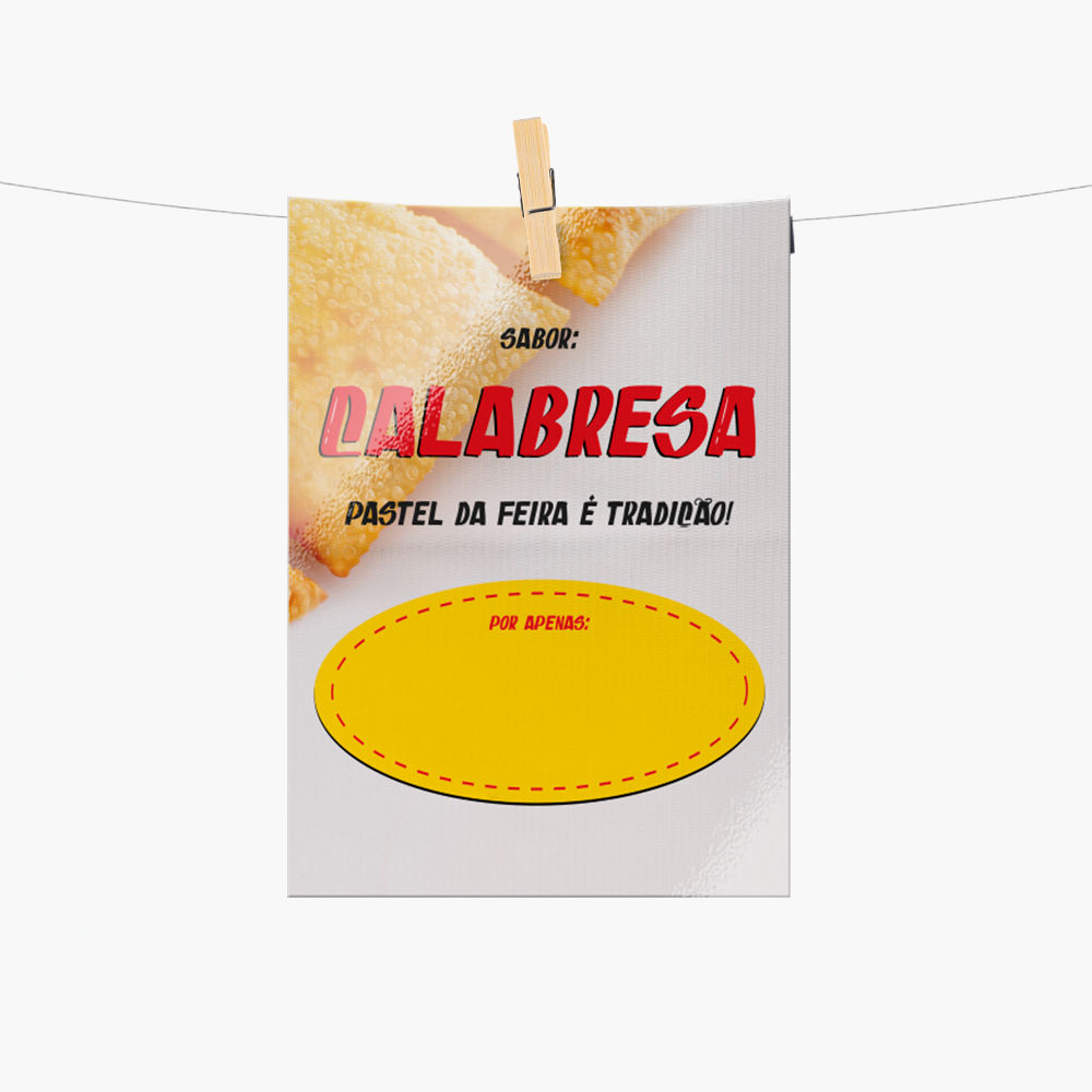 Plaquinha de Preço Pastel