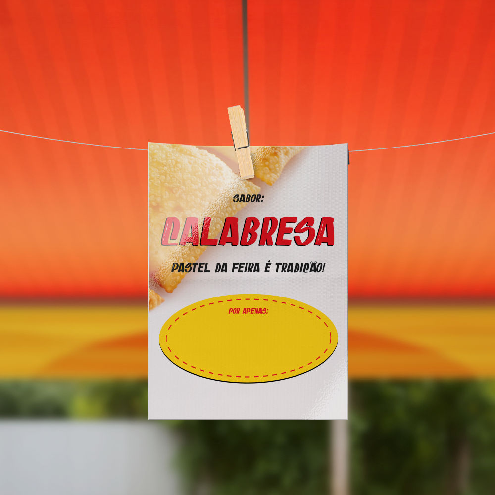 Plaquinha de Preço Pastel