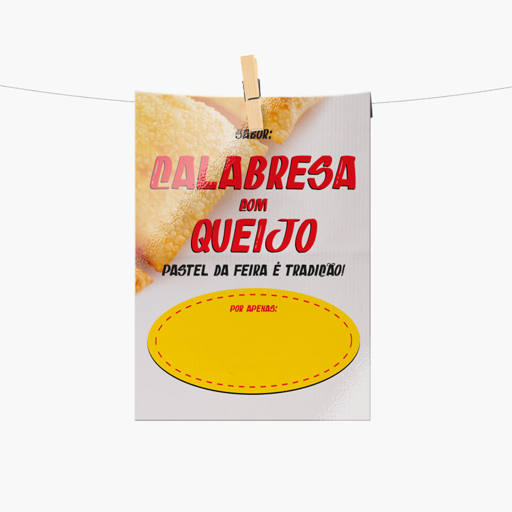 Plaquinha de Preço Pastel