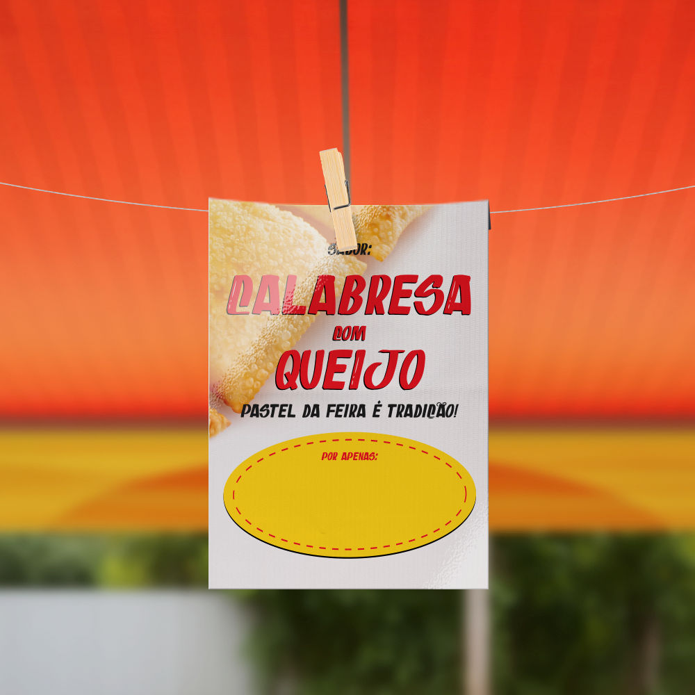 Plaquinha de Preço Pastel