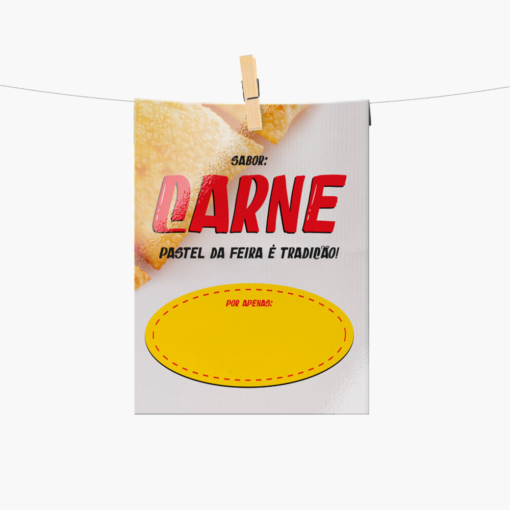 Plaquinha de Preço Pastel
