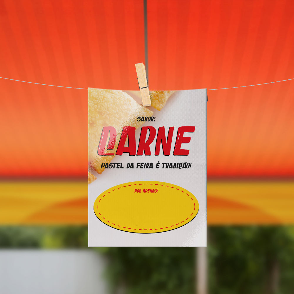 Plaquinha de Preço Pastel