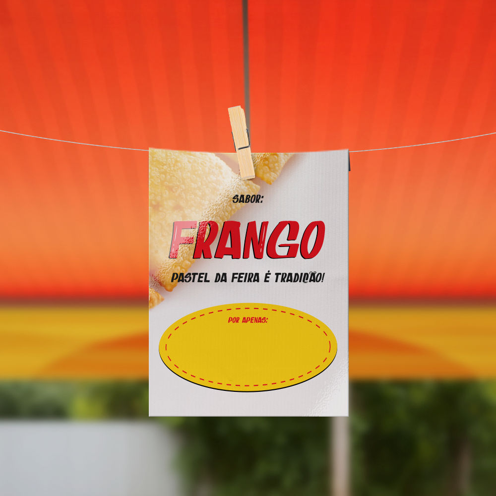 Plaquinha de Preço Pastel