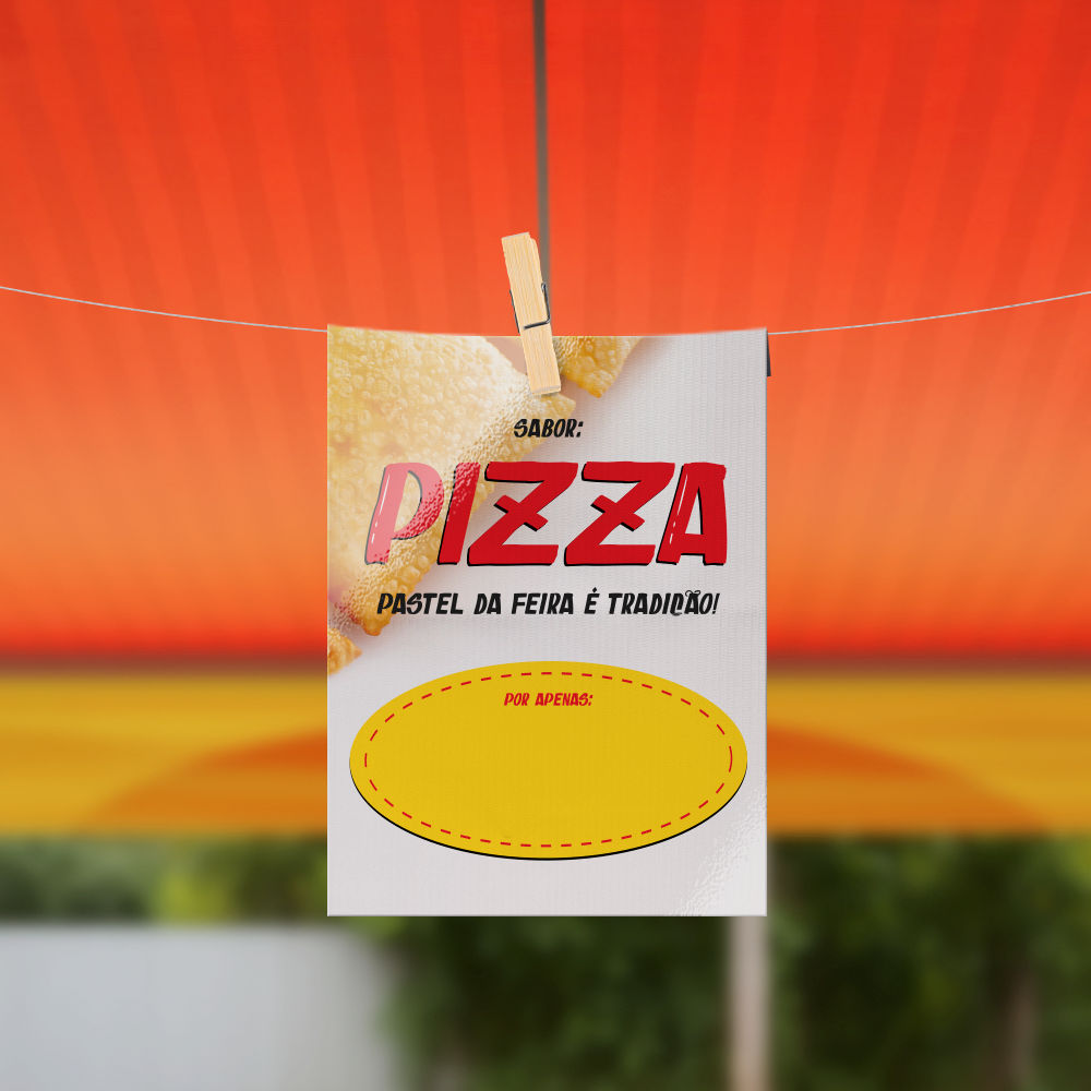 Plaquinha de Preço Pastel