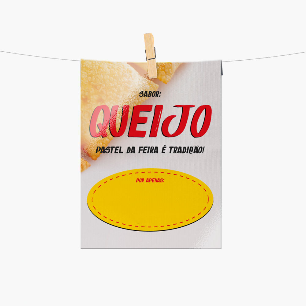 Plaquinha de Preço Pastel