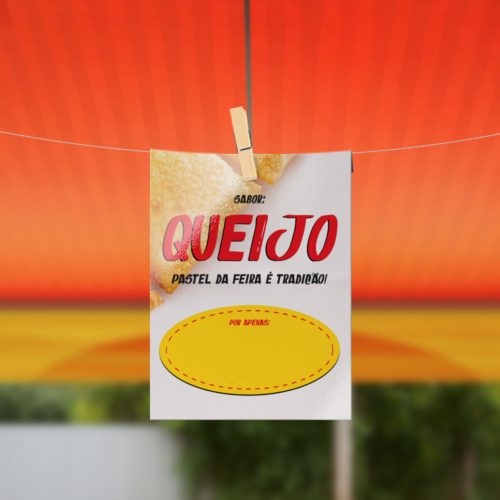 Plaquinha de Preço Pastel