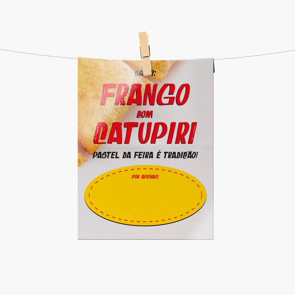 Plaquinha de Preço Pastel