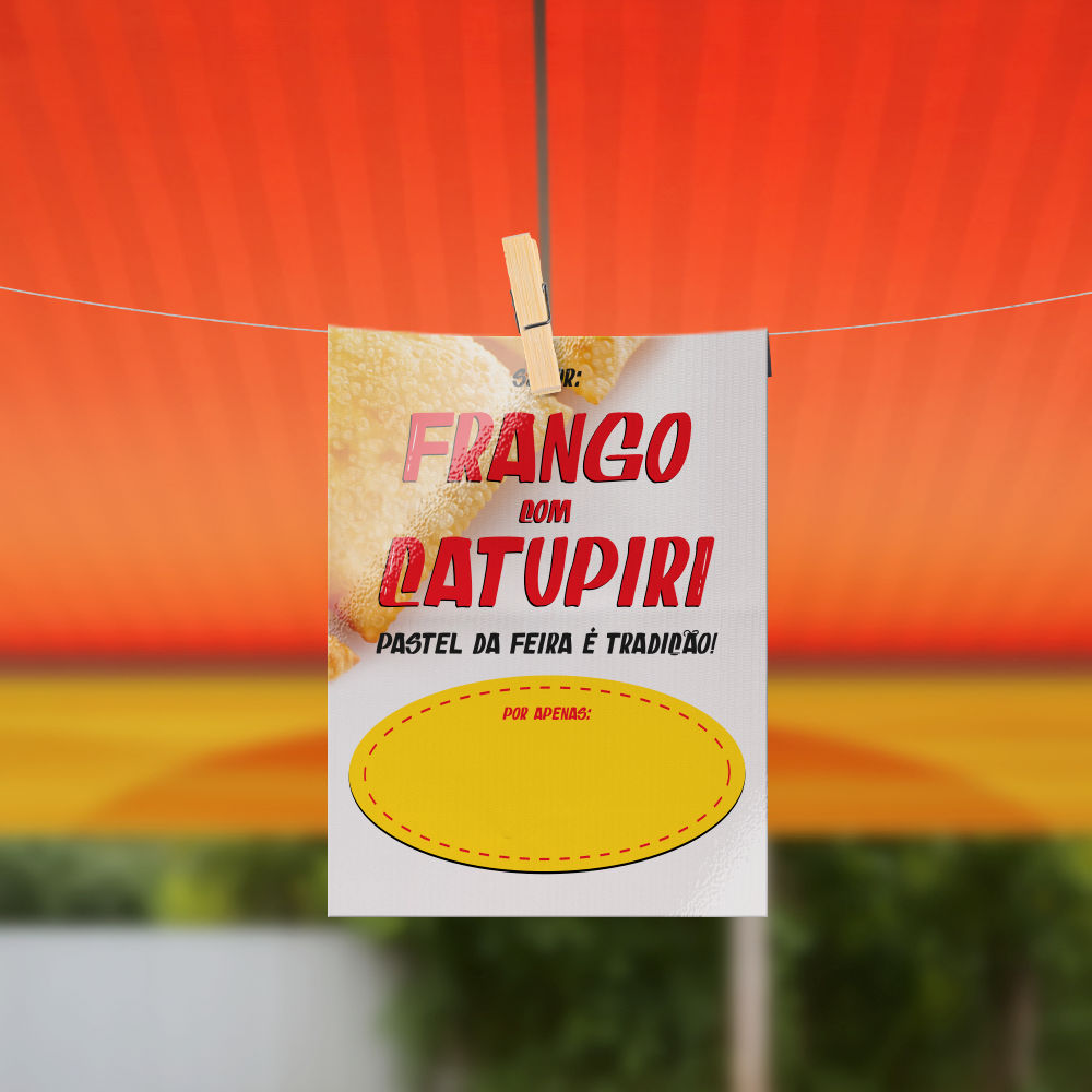 Plaquinha de Preço Pastel