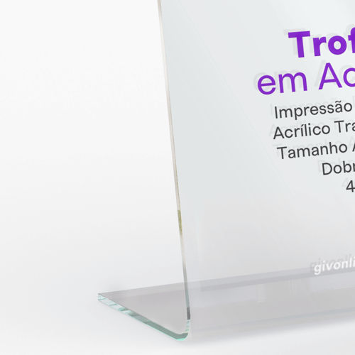 Troféu em Acrílico Personalizado