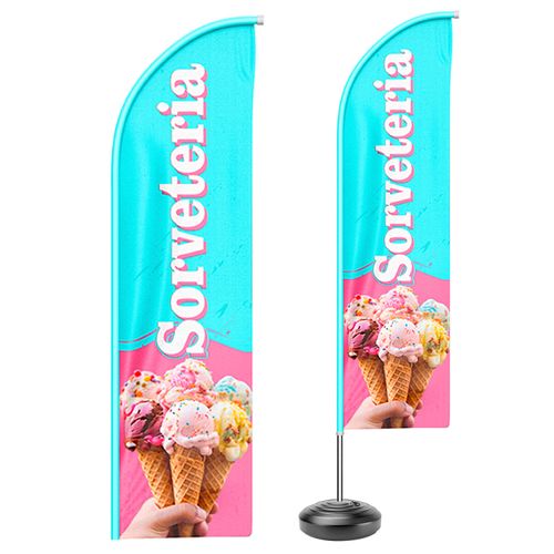 Wind Banner Completo para Piso M - Modelo Faca
