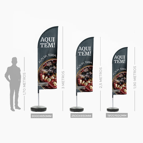 Wind Banner Completo para Piso P - Modelo Faca
